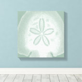 Silhouette Sand Dollar Leinwanddruck (Insitu (Holzboden))
