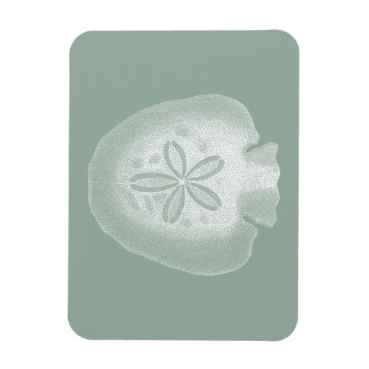 Silhouette Sand Dollar Magnet (Vertikal)
