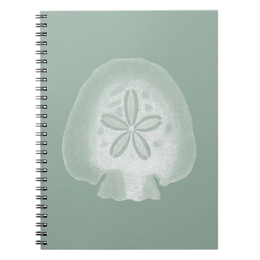Silhouette Sand Dollar Notizblock (Vorderseite)