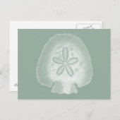 Silhouette-Sand-Dollar Postkarte (Vorne/Hinten)