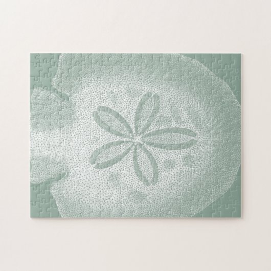 Silhouette Sand Dollar Puzzle (Horizontal)