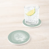 Silhouette Sand Dollar Untersetzer (Seite)