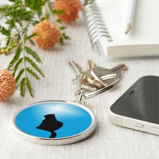 Silhouette Schlüsselanhänger (Seite)