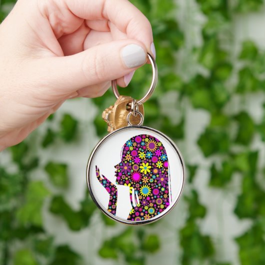 Silhouette Schlüsselanhänger (Hand)