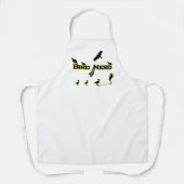 Silhouette-Schürze für Vogel-Nerds Schürze (Vorderseite)