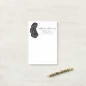 Silhouette-schwangere Frauen-Bauch-Herz Post-it Klebezettel (Auf Schreibtisch)