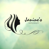 Silhouette Schwarz (Hair & Beauty) ID873 Fensterhe Fensteraufkleber (Blatt 3)