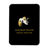 Silhouette schwarz magnet (Vertikal)