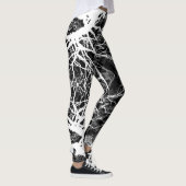 Silhouette Schwarz-Weiß-Hexerei Leggings (Rechts)