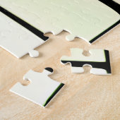 Silhouette Schwarze Bäume mit weichen Rainbow-Farb Puzzle (Seite)