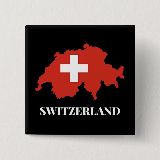 Silhouette Schweiz Button (Vorderseite)
