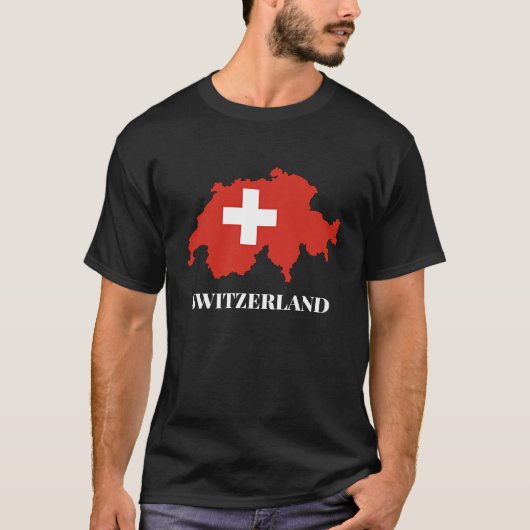 Silhouette Schweiz T-Shirt (Vorderseite)
