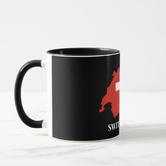 Silhouette Schweiz Tasse (Links)