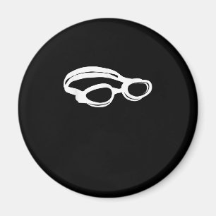 Silhouette Schwimmbad Lover Schwimmbad Gogglage So Magnet