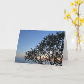 Silhouette serene karte (Gelbe Blume)