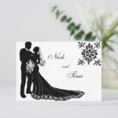 Silhouette Set Nr. 3 Einladung (Stehend Vorderseite)