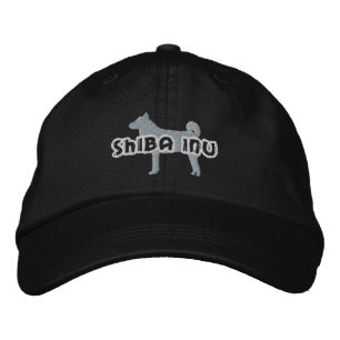Silhouette Shiba Inu Bestickte Baseballkappe