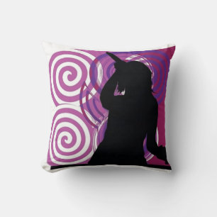 Silhouette Singer Pillow Kissen