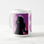 Silhouette Singer Tasse (Vorderseite Links)
