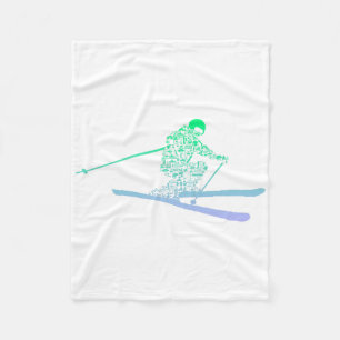 Silhouette Skikarone für Skiboys Fleecedecke