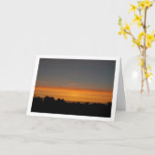 Silhouette Sky Landscape Karte (Gelbe Blume)