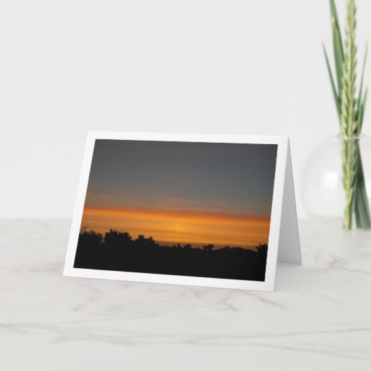 Silhouette Sky Landscape Karte (Vorderseite)