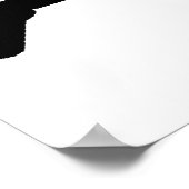 Silhouette Slam Dunk Basketball Player Poster (Ecke)