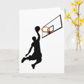 Silhouette Slam Dunk Karte (Gelbe Blume)