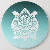 Silhouette Snapper Turtle Button (Vorderseite)