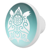 Silhouette Snapper Turtle Keramikknauf (Rechts)