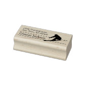 Silhouette Snow Skier Rücksendeadresse Gummistempel (Stempel)