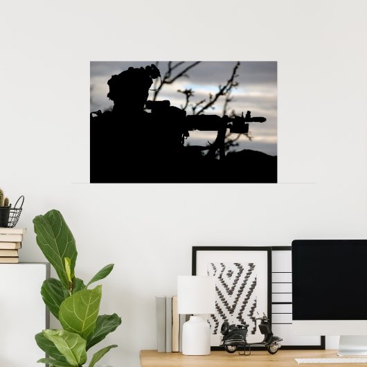 Silhouette Soldier Poster (Heimbüro)