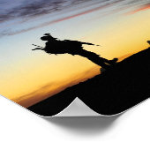 Silhouette Soldier Poster (Ecke)