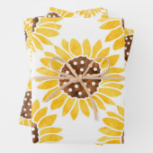 Silhouette Sonnenblumen Muster Geschenkpapier Set (Beispiel)