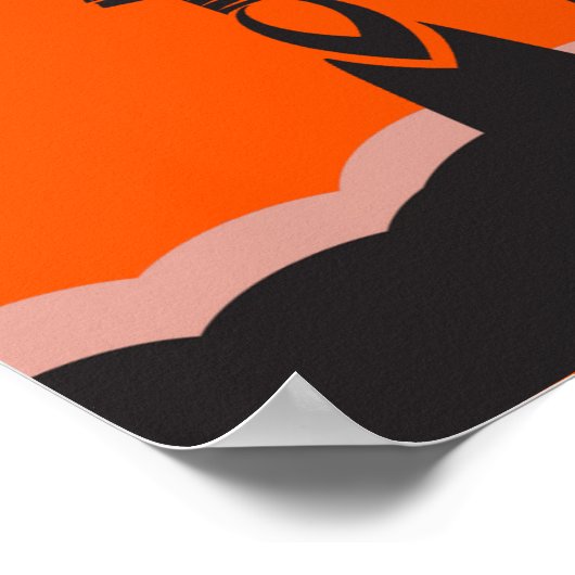 Silhouette "Space Shuttle" Poster (Ecke)