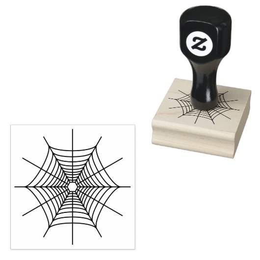 Silhouette Spiderweb line Gummistempel (Stempel)