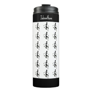 Silhouette-Sportler, Kenia, Afrikanische Kunst, We Thermosbecher