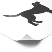 Silhouette stehend - Farbe auswählen Fotodruck (Ecke)