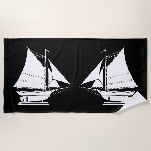 Silhouette Strandtuch (Vorderseite)