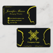 Silhouette Styled Visitenkarte 53 (Vorne/Hinten)