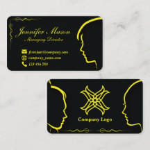 Silhouette Styled Visitenkarte 53