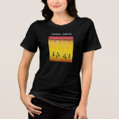 Silhouette Sunset Celebration Dancers T - Shirt (Vorderseite)