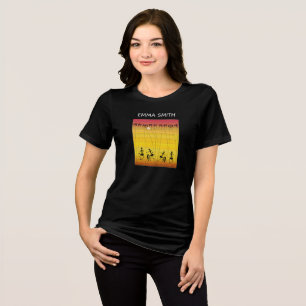 Silhouette Sunset Celebration Dancers T - Shirt