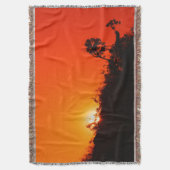 Silhouette Sunset Decke (Vorderseite Vertikal)