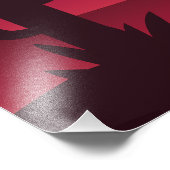 Silhouette Sunset Desert Cactus Art Fotodruck (Ecke)