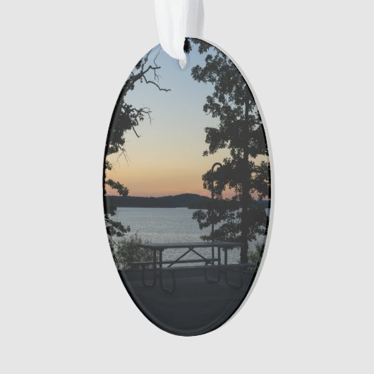 Silhouette Sunset Ornament (Vorderseite)