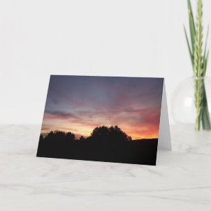 Silhouette Sunset Series 5 Karte