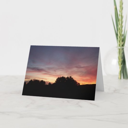 Silhouette Sunset Series 5 Karte (Vorderseite)