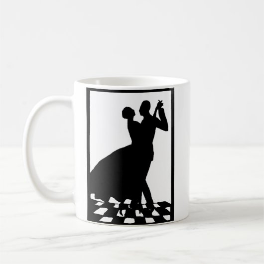 Silhouette Tanzcing in the dark Kaffeetasse (Links)