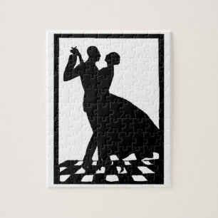 Silhouette Tanzcing in the dark Puzzle